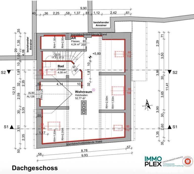 Grundriss Dachgeschoss