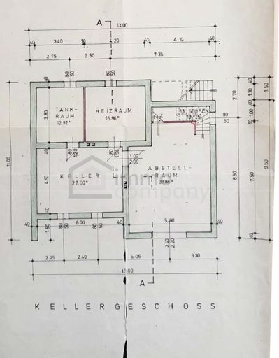 Grundriss Kellergeschoss