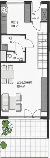 17. Eigentumswohnung 1020 Wien -Grundriss 1. Etage