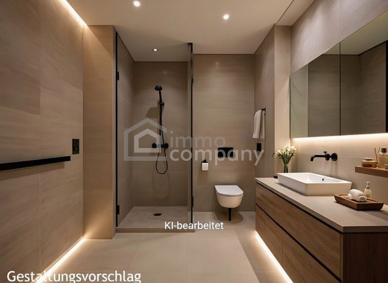 Badezimmer Vorschlag mit KI erstellt