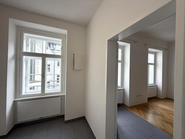 Wohnungseingang / Vorraum / Blick ins Wohnzimmer
