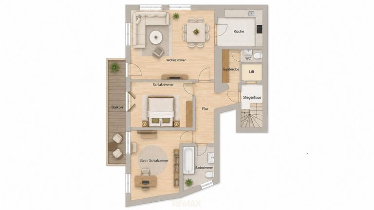 Grundriss als schematische Darstellung