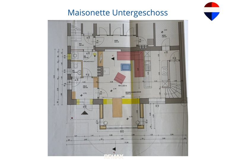 Maisonette Untergeschoss
