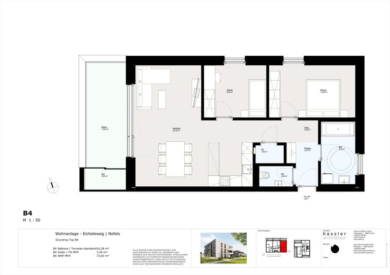 Grundriss Top B4