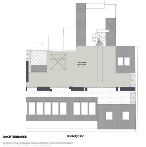 Grundriss TOP 47 - Dachterrasse