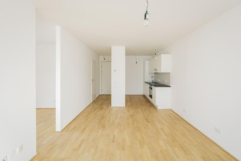 Wohnraum und Küchenzeile