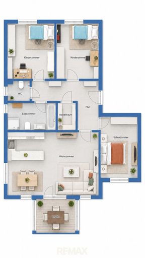 Grundriss als schematische Darstellung