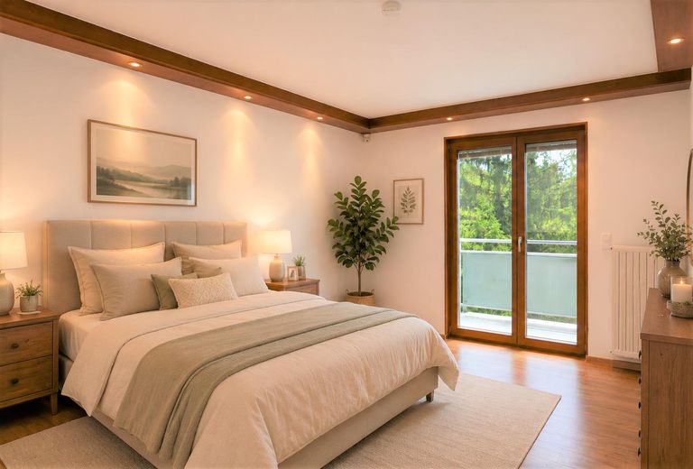 Schlafzimmer (virtuell eingerichtet)