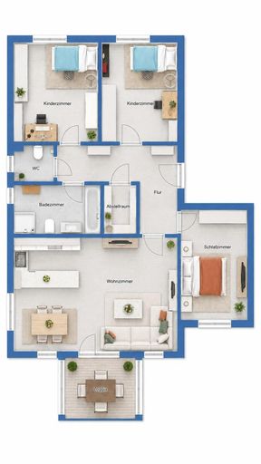 Grundriss als schematische Darstellung
