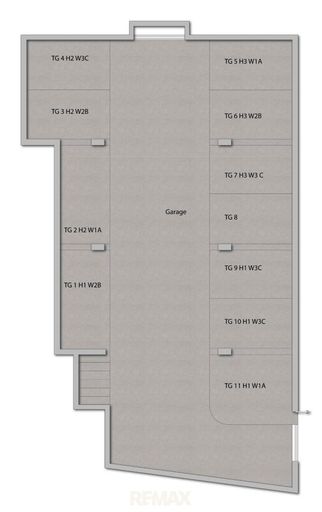 Grundriss Tiefgarage