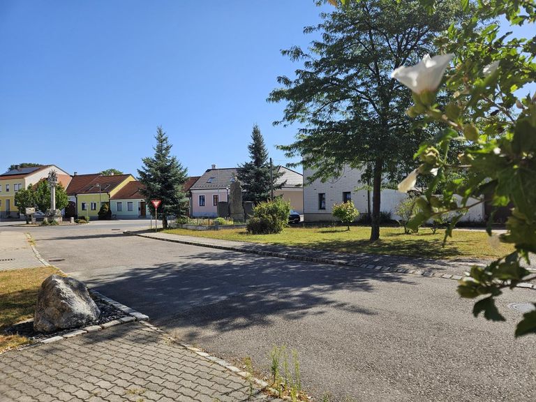 vor dem Haus