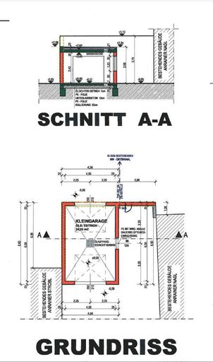 Grundriss Garage