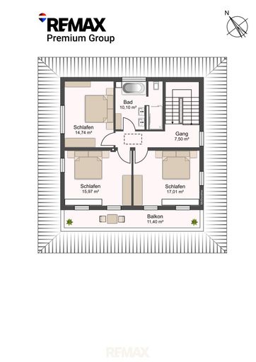 Grundriss Obergeschoss