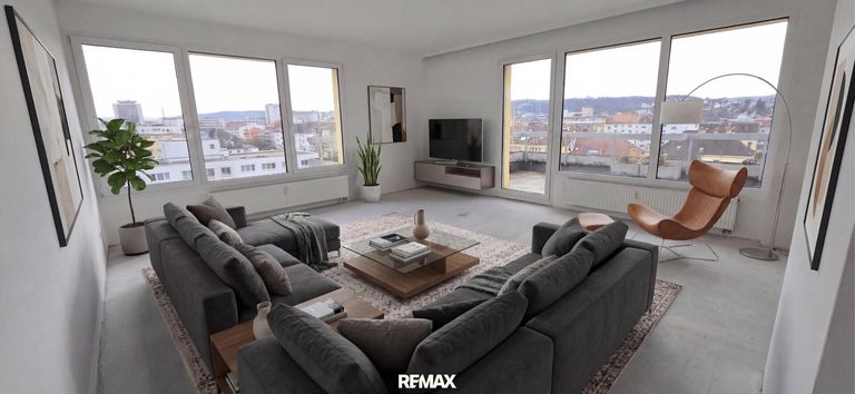 Homestaging Wohnzimmer (KI generiert)