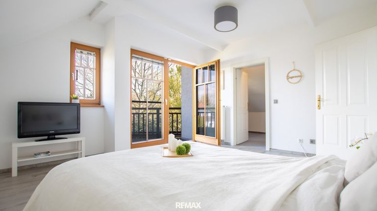 Schlafzimmer mit Staging