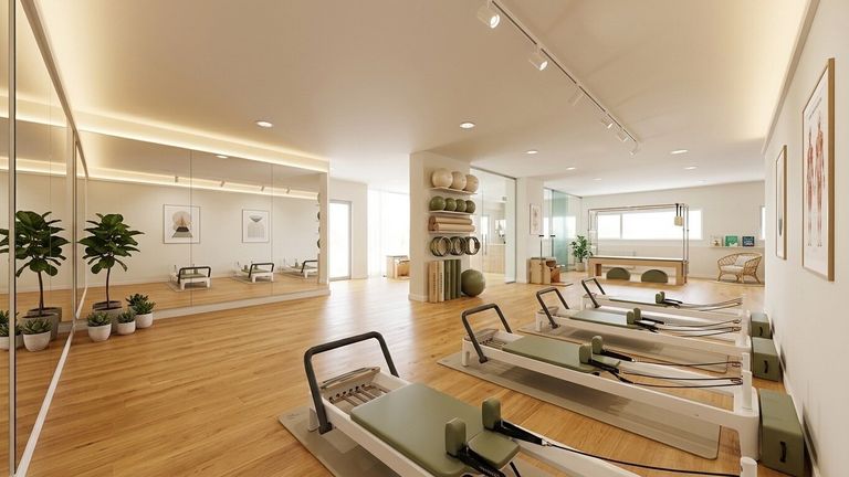 Ausstattungsbeispiel Pilates Studio
