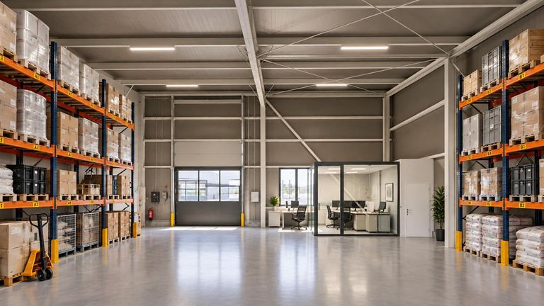 Lager mit Büro