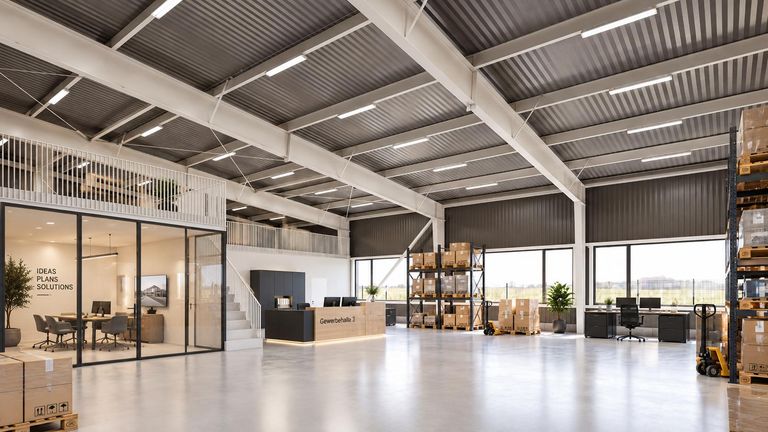Büro & Lager Visualisierung