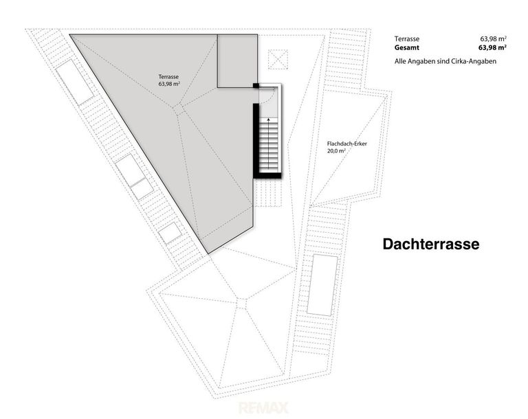 Grundriss Dachterrasse