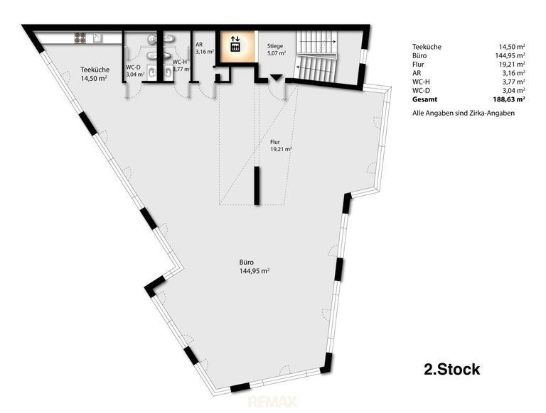 Grundriss 2. Stock