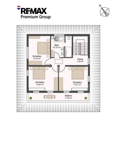 Grundriss Obergeschoss
