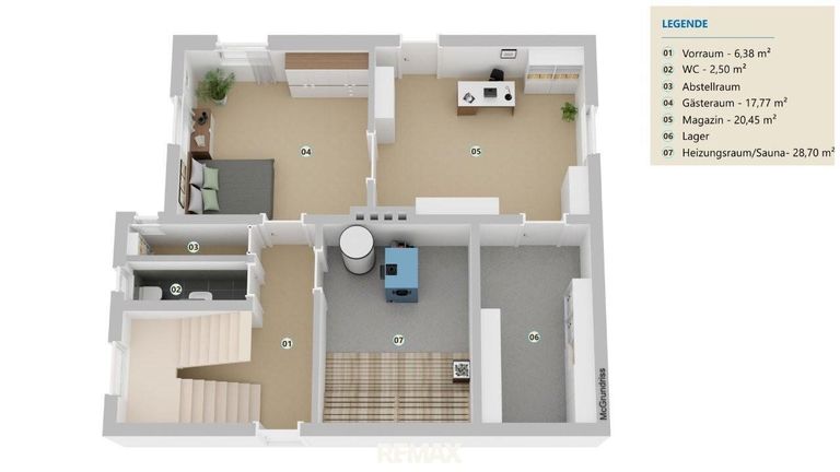 24 McGrundriss Petzenkirchen_Keller_Plan