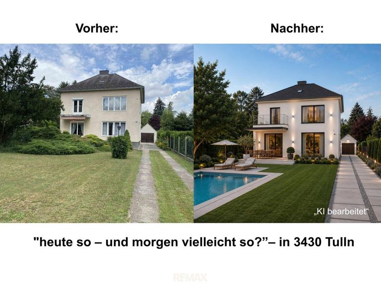 EFH 3430 Tulln - Ansicht Garten