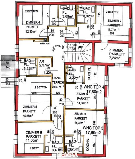 Grundriss OG Pension