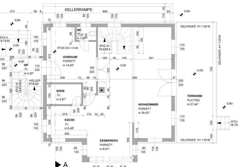 Plan EG Einfamilienhaus