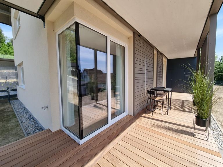 Terrasse Musterwohnung