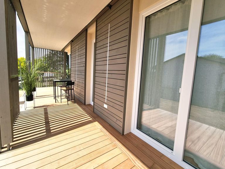 Terrasse Musterwohnung