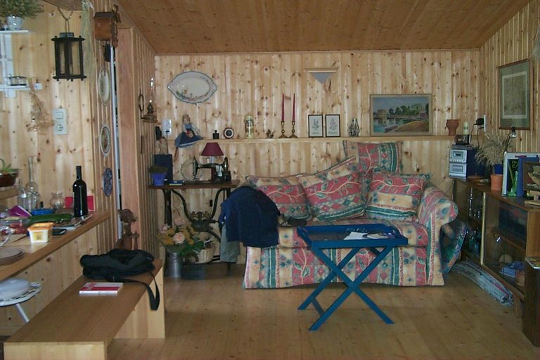 die "Almhütte"  innen