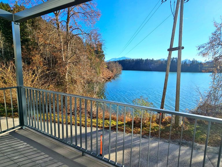 Blick vom neuen Balkon