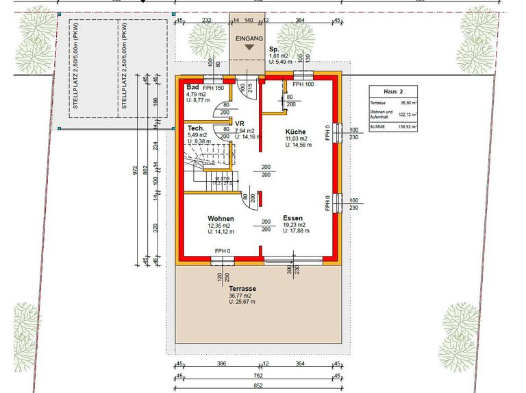 Grundriss Erdgeschoss Beispiel