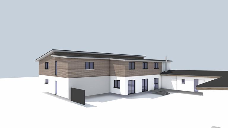 Rendering Hofansicht