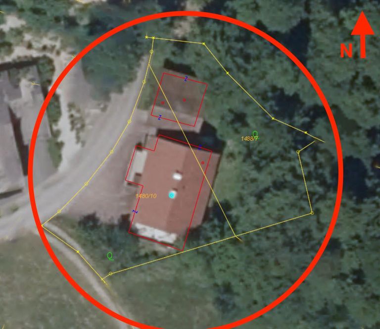 Lageplan Vogelperspektive genordet