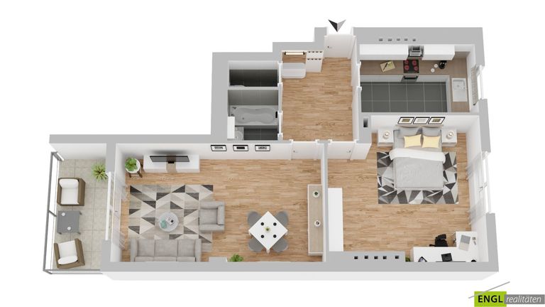 Wohnung mit neuem Design