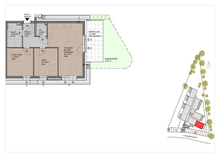 SCL_01 Grundriss mit Lageplan