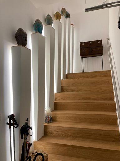 Treppe zur Dachterrasse