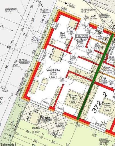 Grundriss EG Haus A Top 1