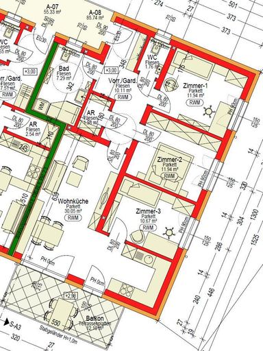 Grundriss OG Haus A Top 8