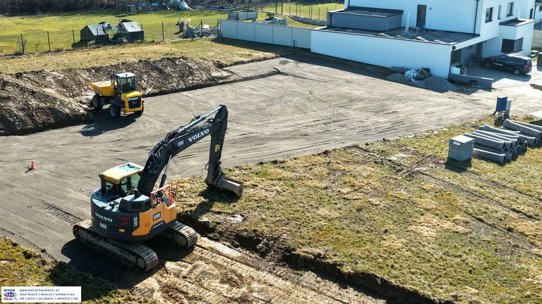 Erschließung gestartet (Anfang März)