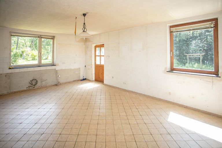 Küche ausgeräumt