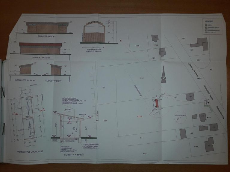 Plan Pferdestall