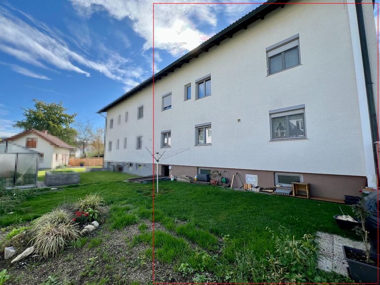 Rückwärtige Objektansicht