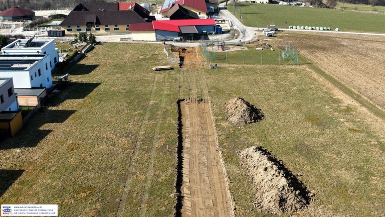 Erschließung gestartet (Anfang März)