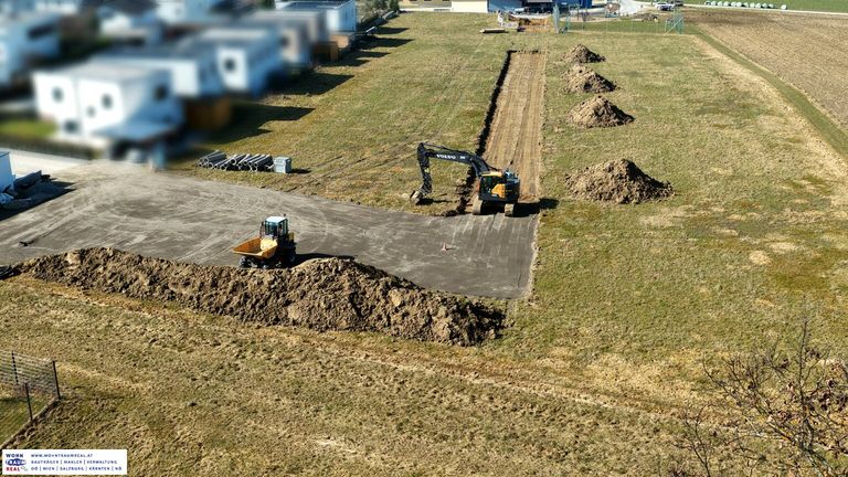 Erschließung gestartet (Anfang März)