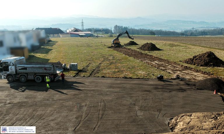 Erschließung gestartet (Anfang März)
