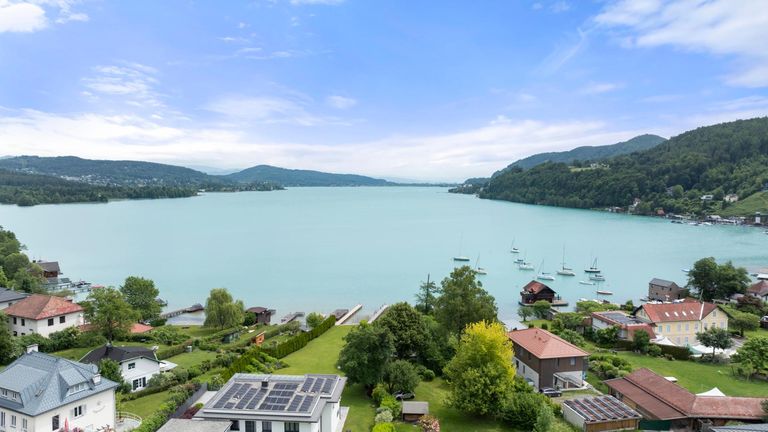 Wörtherseepanorama Dach Drohne