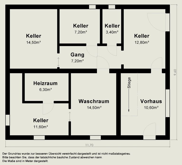 Erdgeschoß / Keller (ebenerdig)